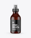 Amber Spray Bottle Mockup