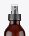 Amber Spray Bottle Mockup