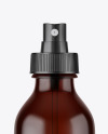 Amber Spray Bottle Mockup