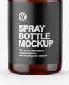 Amber Spray Bottle Mockup