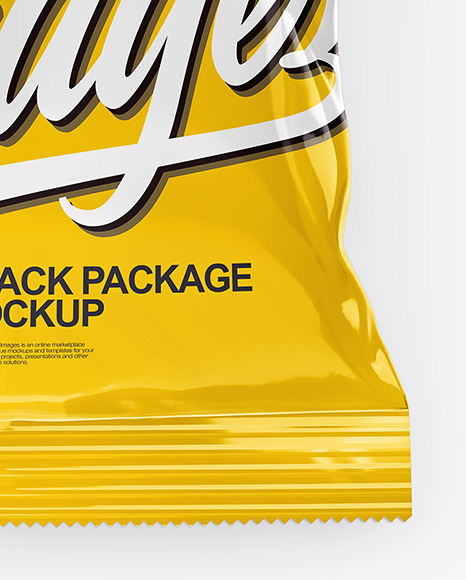 Clear Plastic Pack with Sunflower Seeds Mockup - Top View