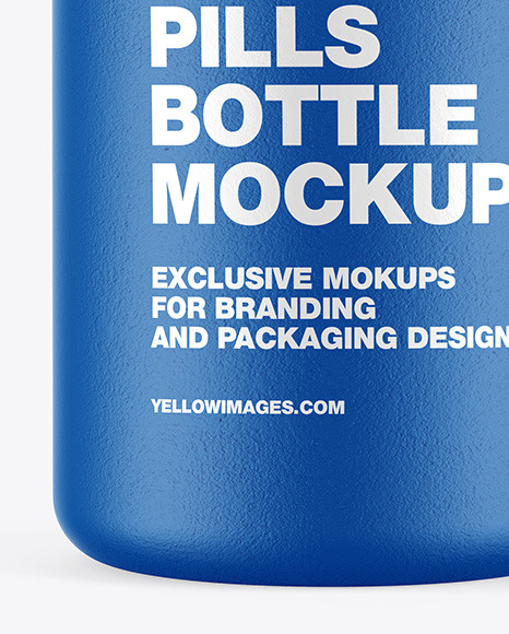 Ceramic Pills Bottle Mockup