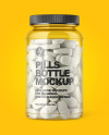 Clear Pills Bottle Mockup