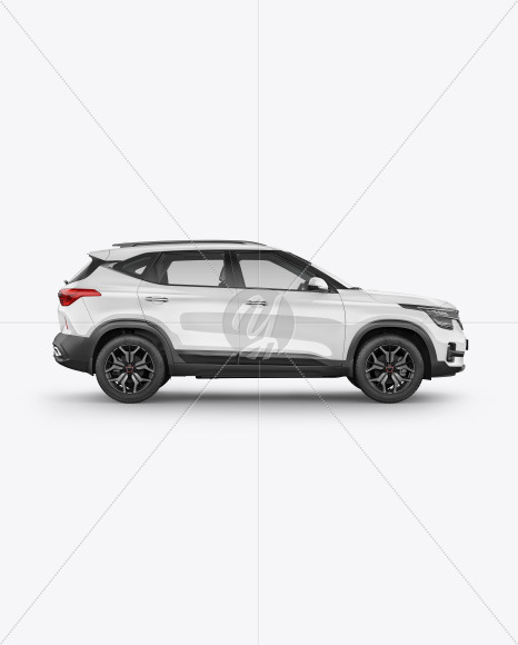 Crossover SUV Mockup - Side View