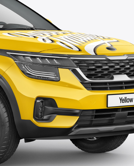 Crossover SUV Mockup - Half Side View