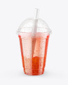 Fruit Bubble Tea Cup Mockup