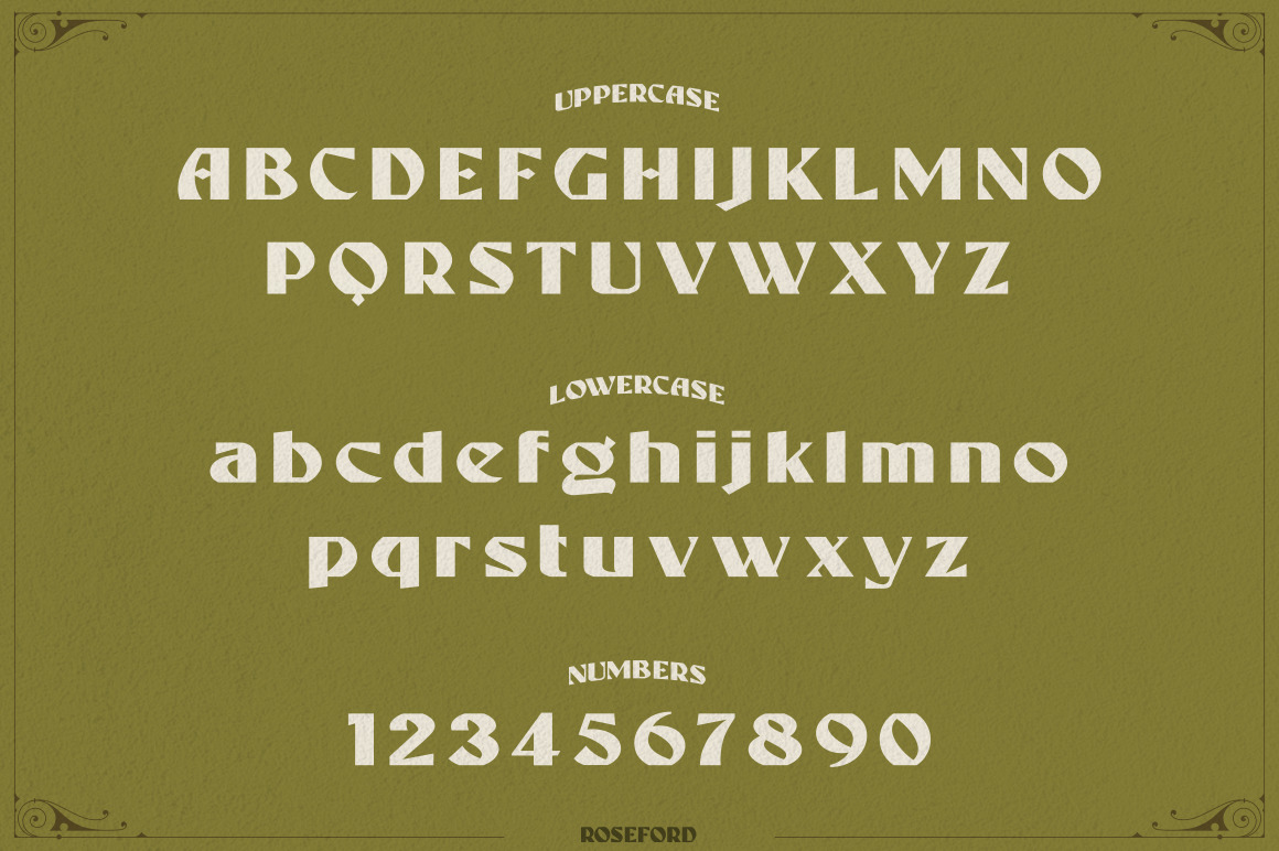 ROSEFORD - MULTIPURPOSE VINTAGE DISPLAY FONT