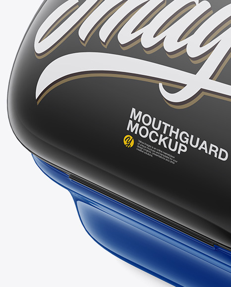 Open Mouthguard Case Mockup - Half Side View - Free Download Images