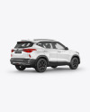 Crossover SUV Mockup - Back Half Side View