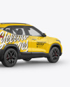 Crossover SUV Mockup - Back Half Side View