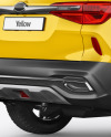 Crossover SUV Mockup - Back Half Side View