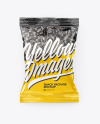 Clear Plastic Pack with Sunflower Seeds Mockup - Top View