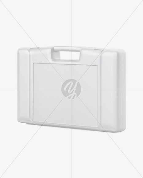 Plastic Tool Case Mockup - Half Side View