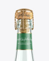 Clear Glass Lambrusco Bottle With White Wine Mockup