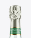 Clear Glass Lambrusco Bottle With White Wine Mockup