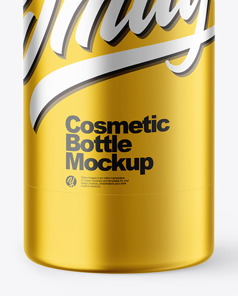 Metallic Foamer Bottle Mockup