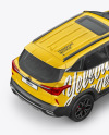 Crossover SUV Mockup - Back Half Side View (high angle shot)