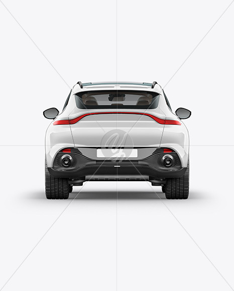 Crossover SUV Mockup - Back View