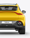 Crossover SUV Mockup - Back View