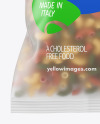 Frosted Plastic Bag With Tricolor Chifferini Rigati Pasta Mockup