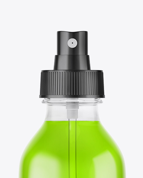 Clear Spray Bottle Mockup