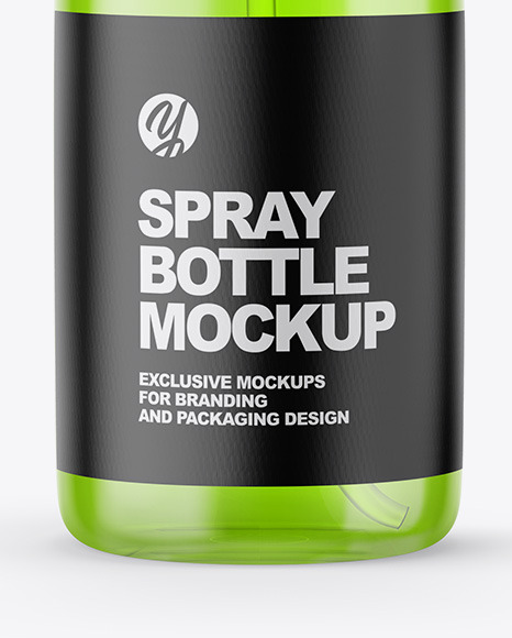 Clear Spray Bottle Mockup