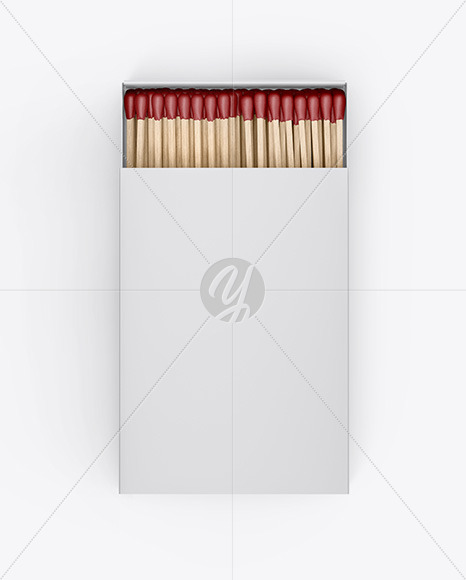 Opened Match Box Mockup