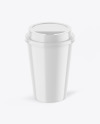 Glossy Coffee Cup Mockup