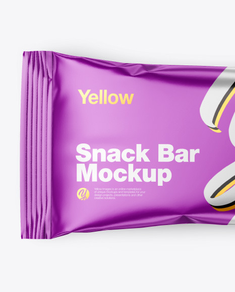 Metallic Snack Package Mockup