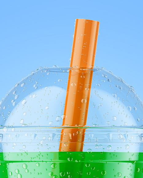 Fruit Bubble Tea Cup Mockup