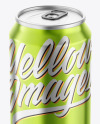 Glossy Metallic Drink Can Mockup