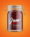 Glass Jam Jar With Clamp Lid Mockup