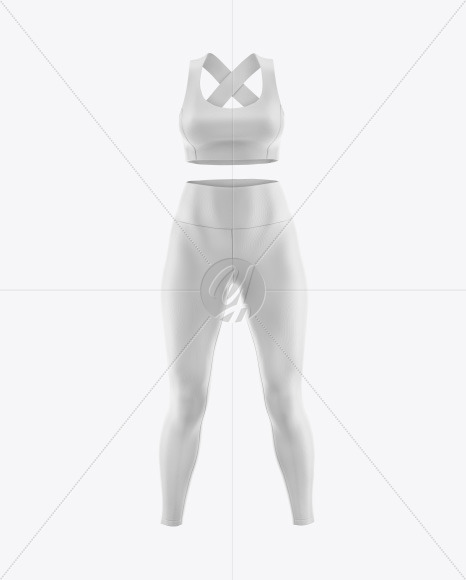 Women's Plus Size Fitness Kit Mockup