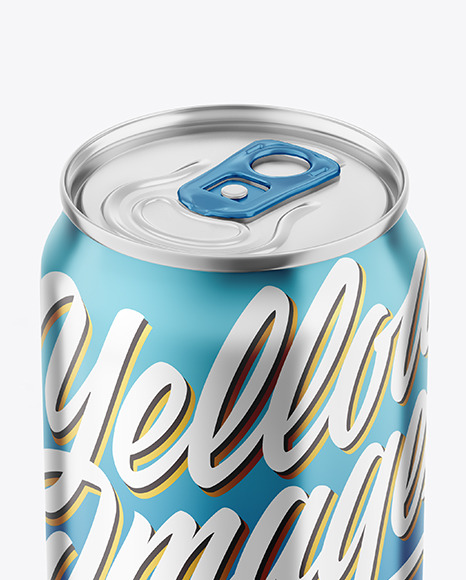 Metallic Drink Can Mockup