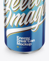 Metallic Drink Can Mockup