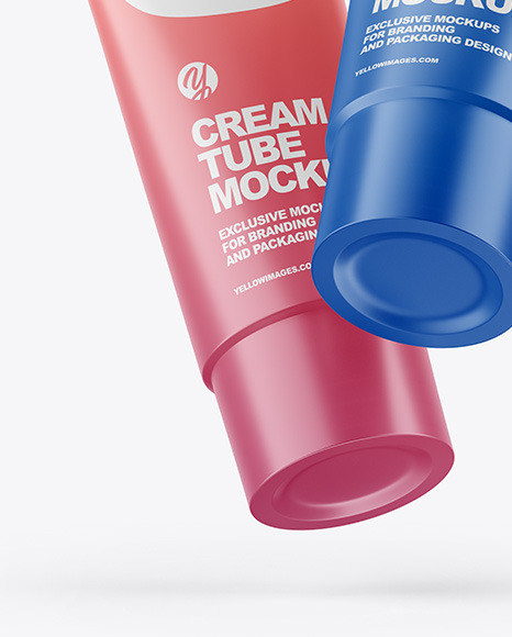 Matte Cosmetic Tubes Mockups