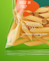 Plastic Bag With Penne Pasta Mockup