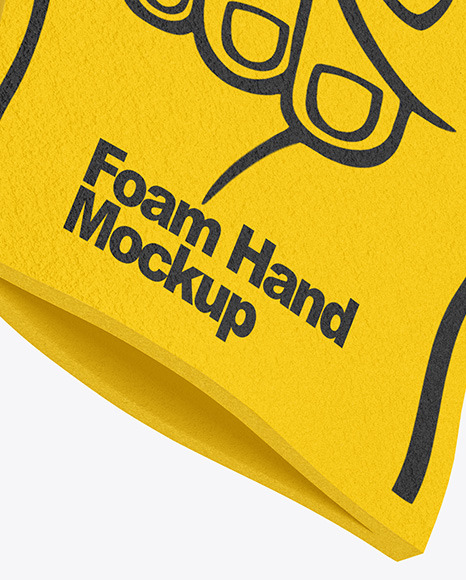 Foam Hand Mockup