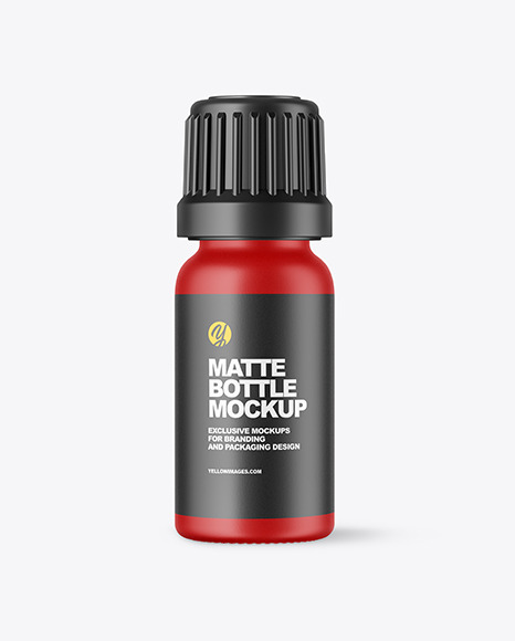 Matte Plastic Bottle Mockup