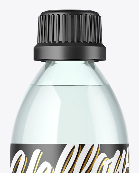 Clear Glass Bottle Mockup