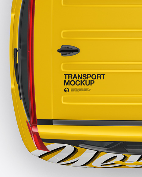 Compact Car Mockup - Top View