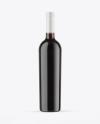 Amber Glass Red Wine Bottle Mockup Amber Glass Red Wine Bottle Mockup