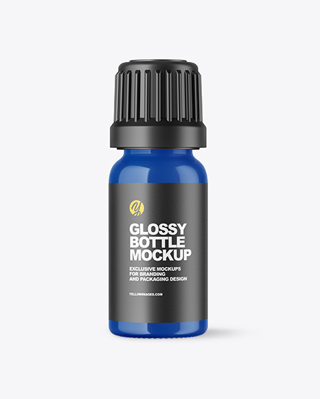 Glossy Plastic Bottle Mockup