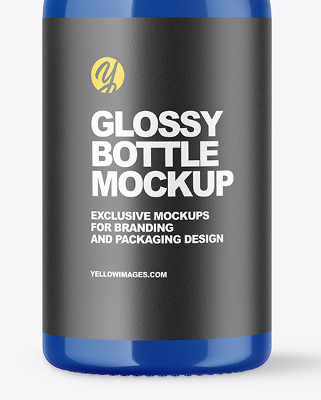 Glossy Plastic Bottle Mockup