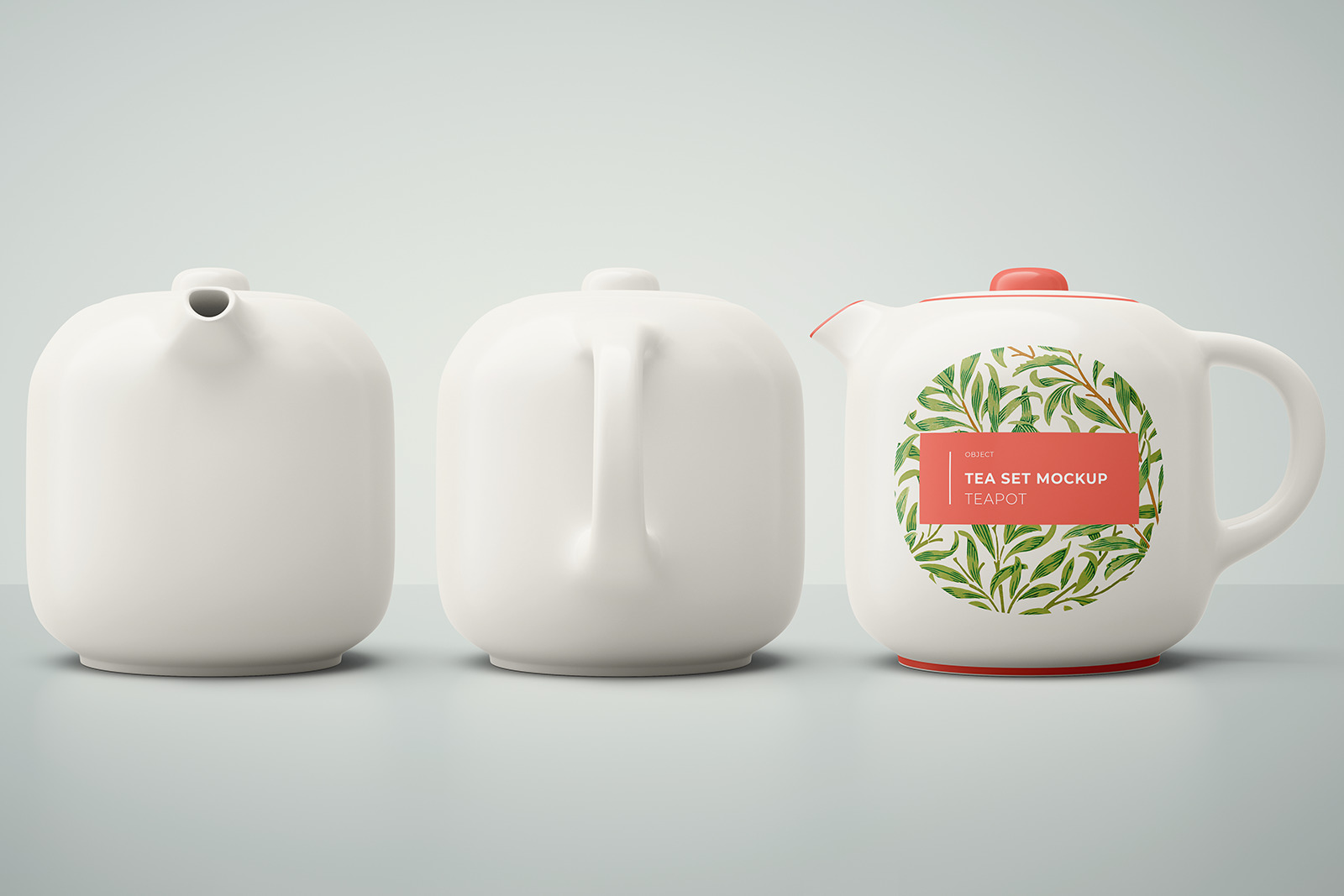 Tea set mockup