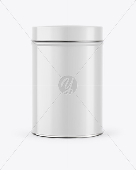 Glossy Tin Can Mockup