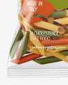 Plastic Bag With Tricolor Penne Pasta Mockup