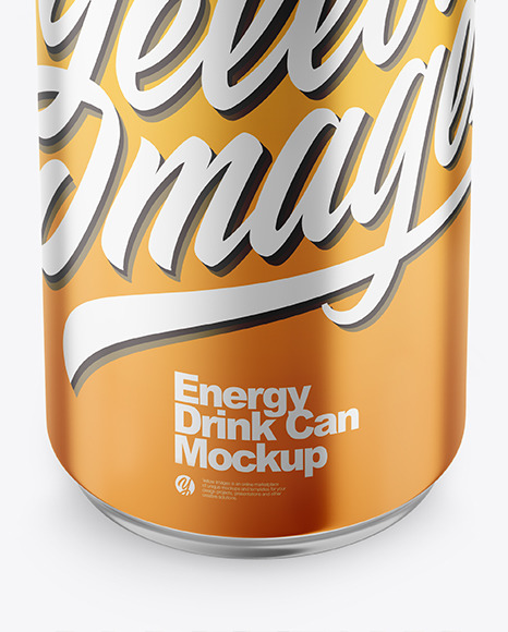 Matte Metallic Drink Can Mockup