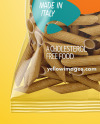 Whole Wheat Pennoni Rigati Pasta Bag Mockup