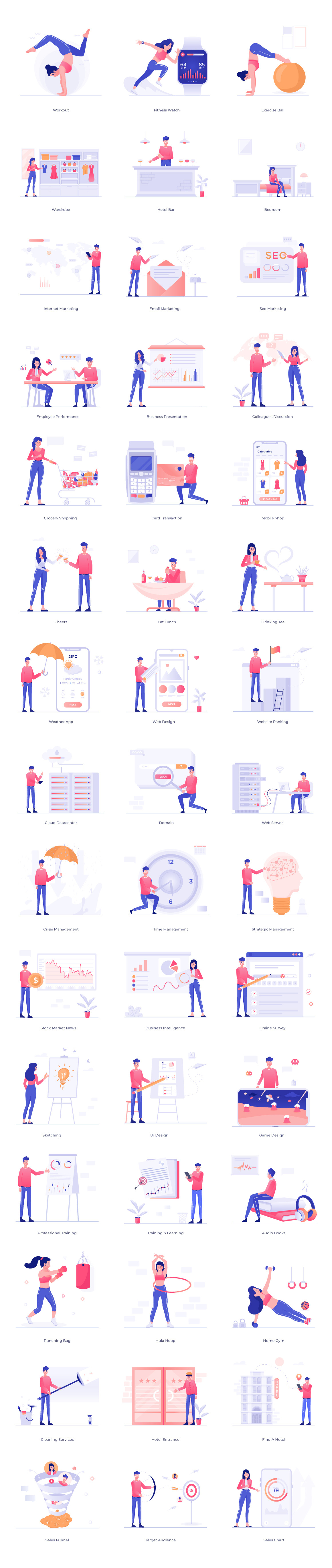 100+ Character Activities Illustrations 100+ Character Activities Illustrations